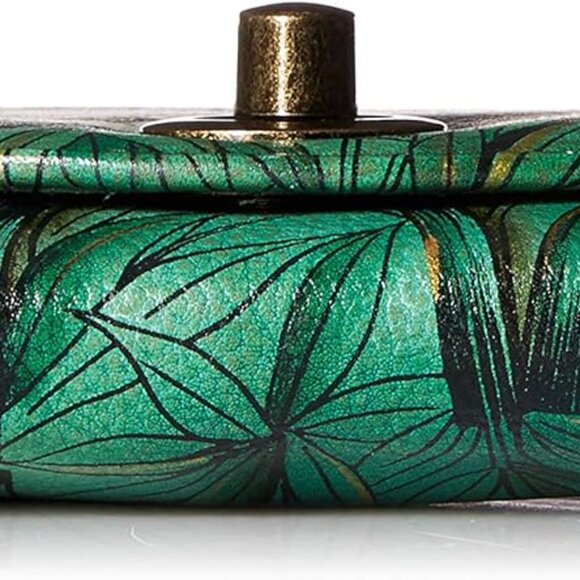 Women’s Leather Wristlet Clutch Hand-Painted Pandas Vintage Art Organizer - Picture 4 of 6